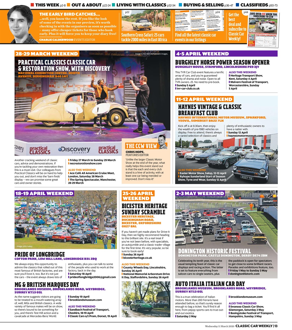 Classic Car Weekly Preview Pages