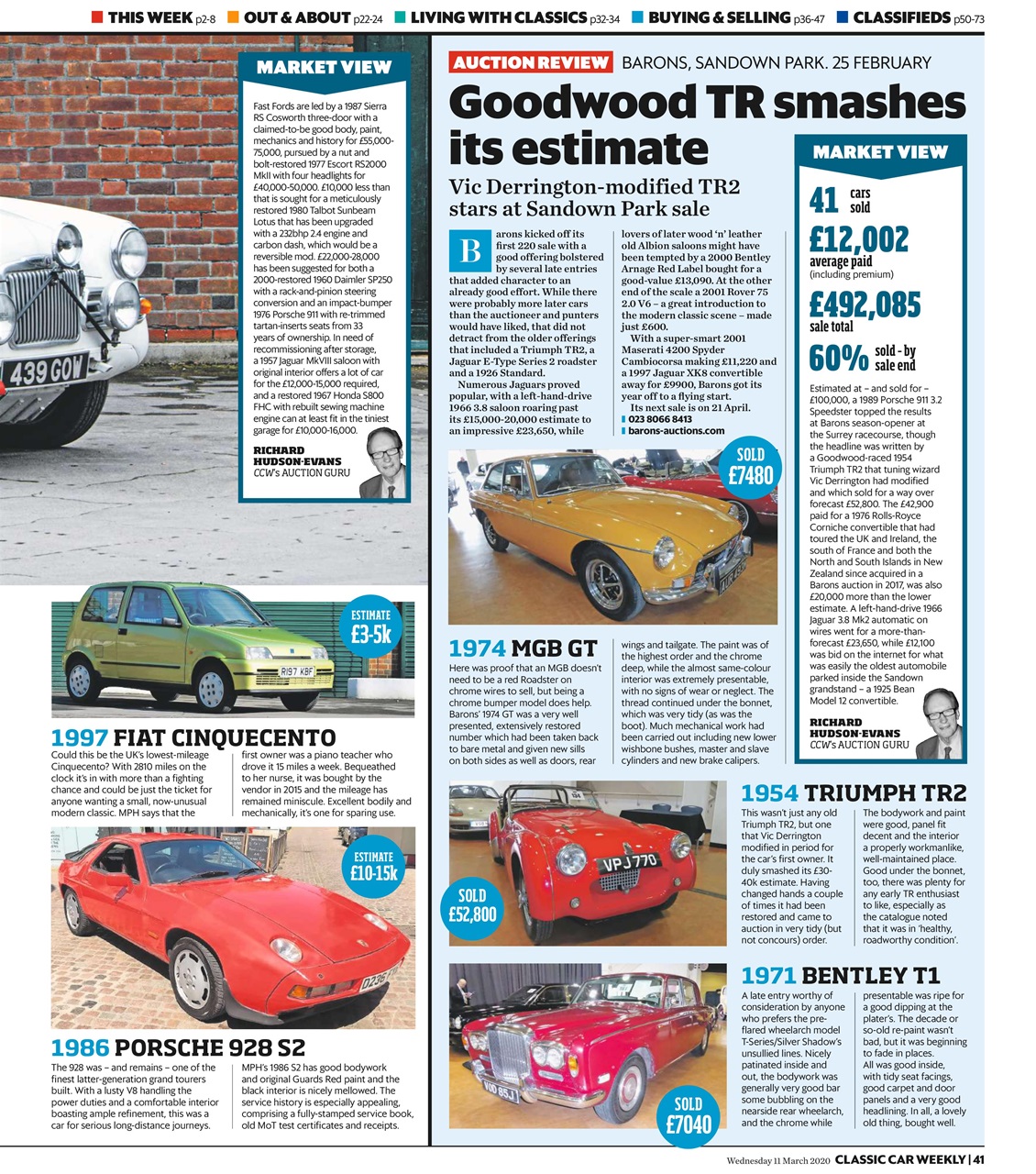 Classic Car Weekly Preview Pages