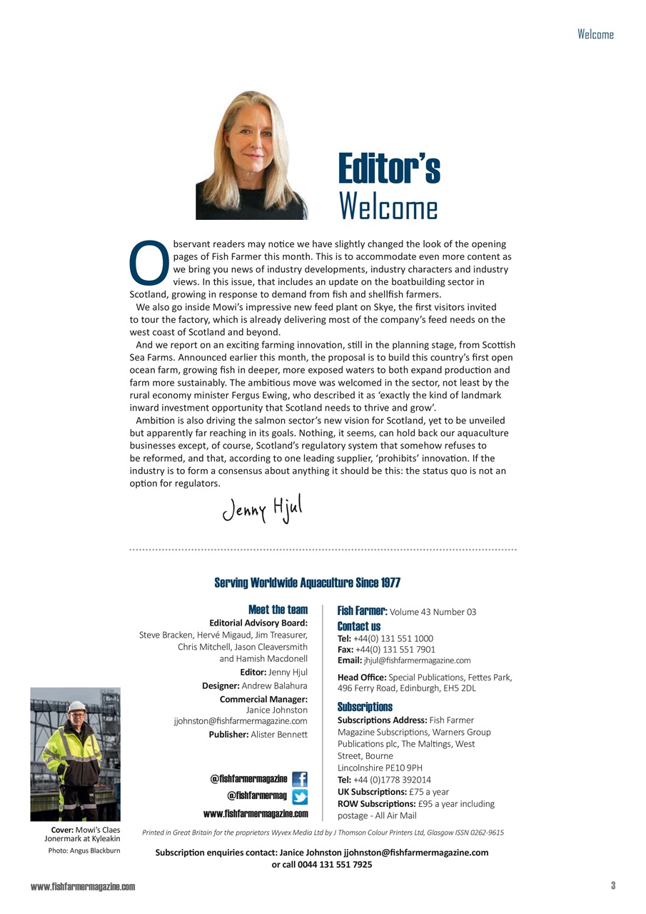 Fish Farmer Magazine Preview Pages