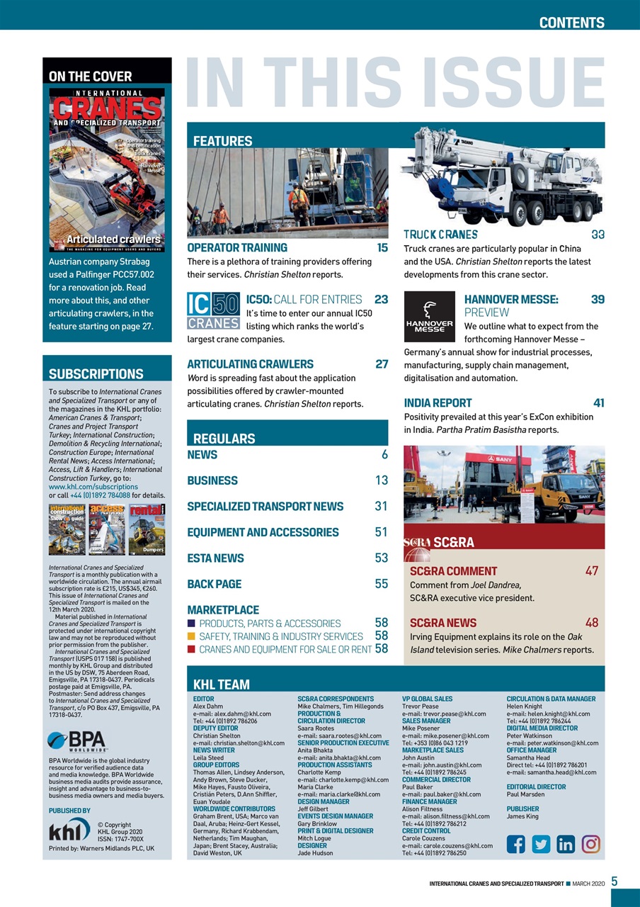 Int. Cranes and Specialized Transp Preview Pages