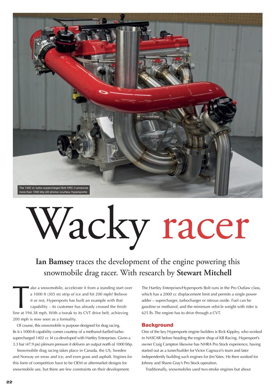 Race Engine Technology Preview Pages