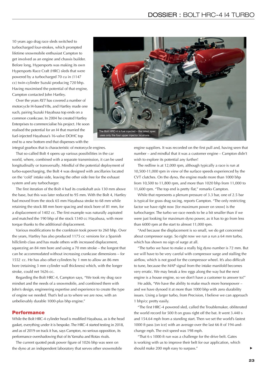 Race Engine Technology Preview Pages