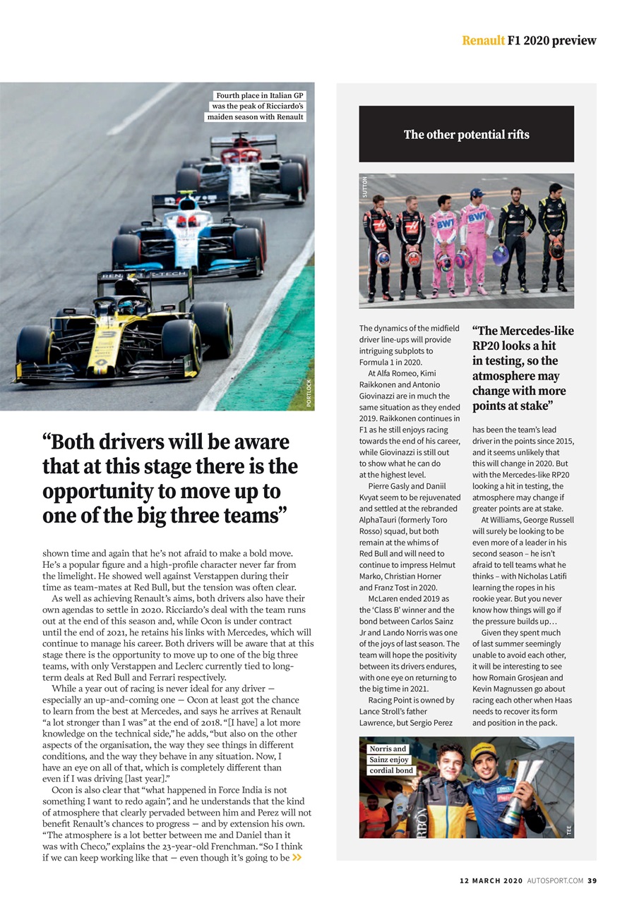 Autosport Preview Pages