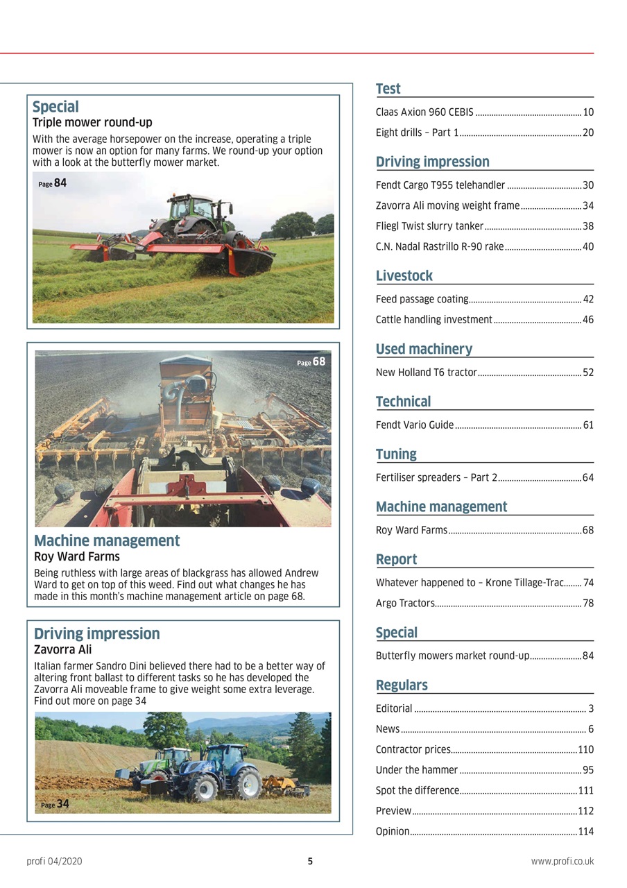 Profi International Preview Pages