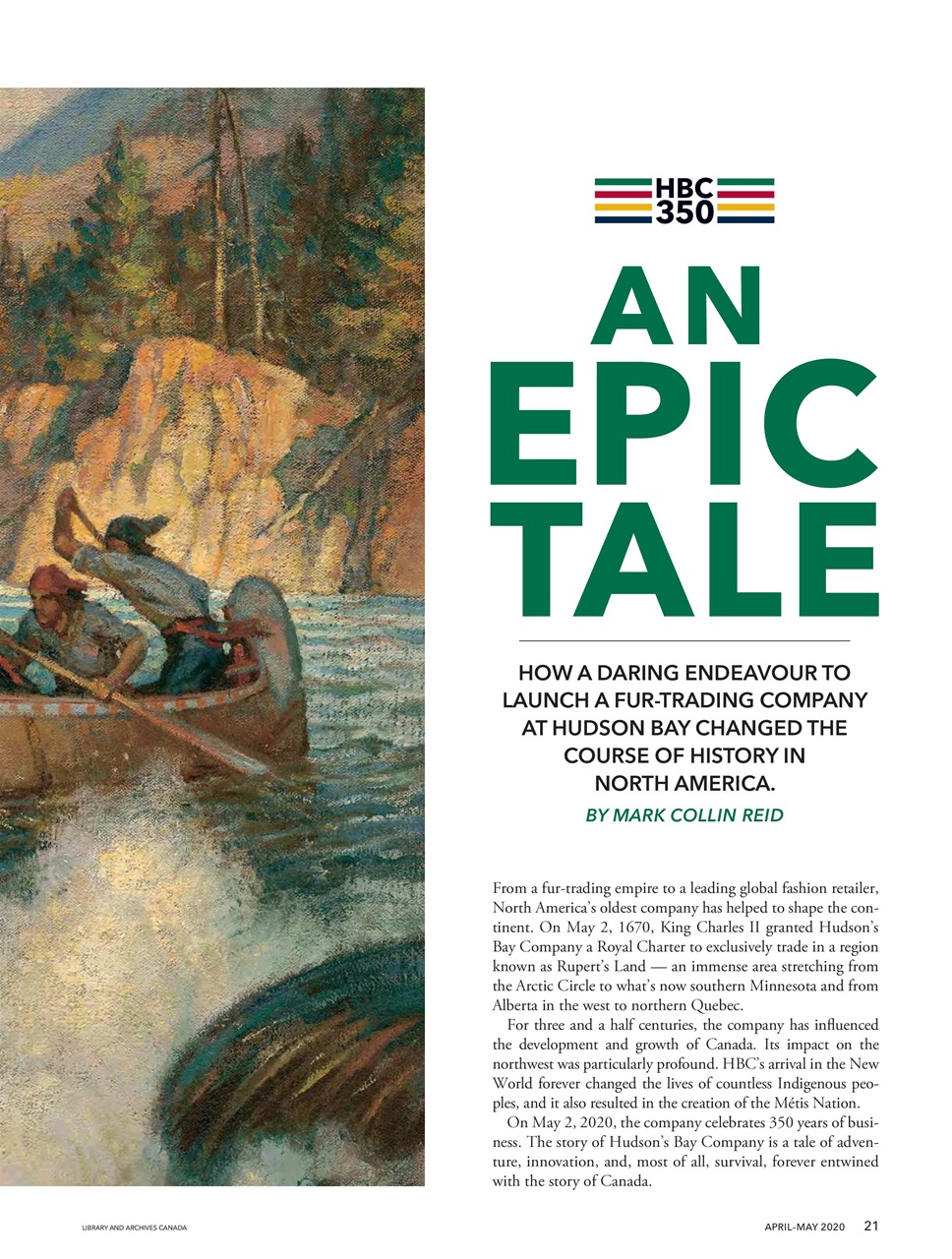 Canada's History Preview Pages