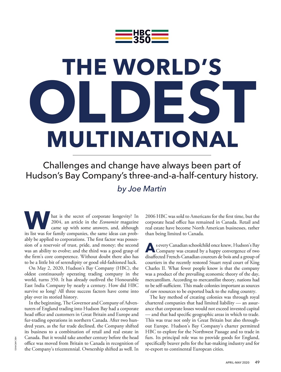 Canada's History Preview Pages