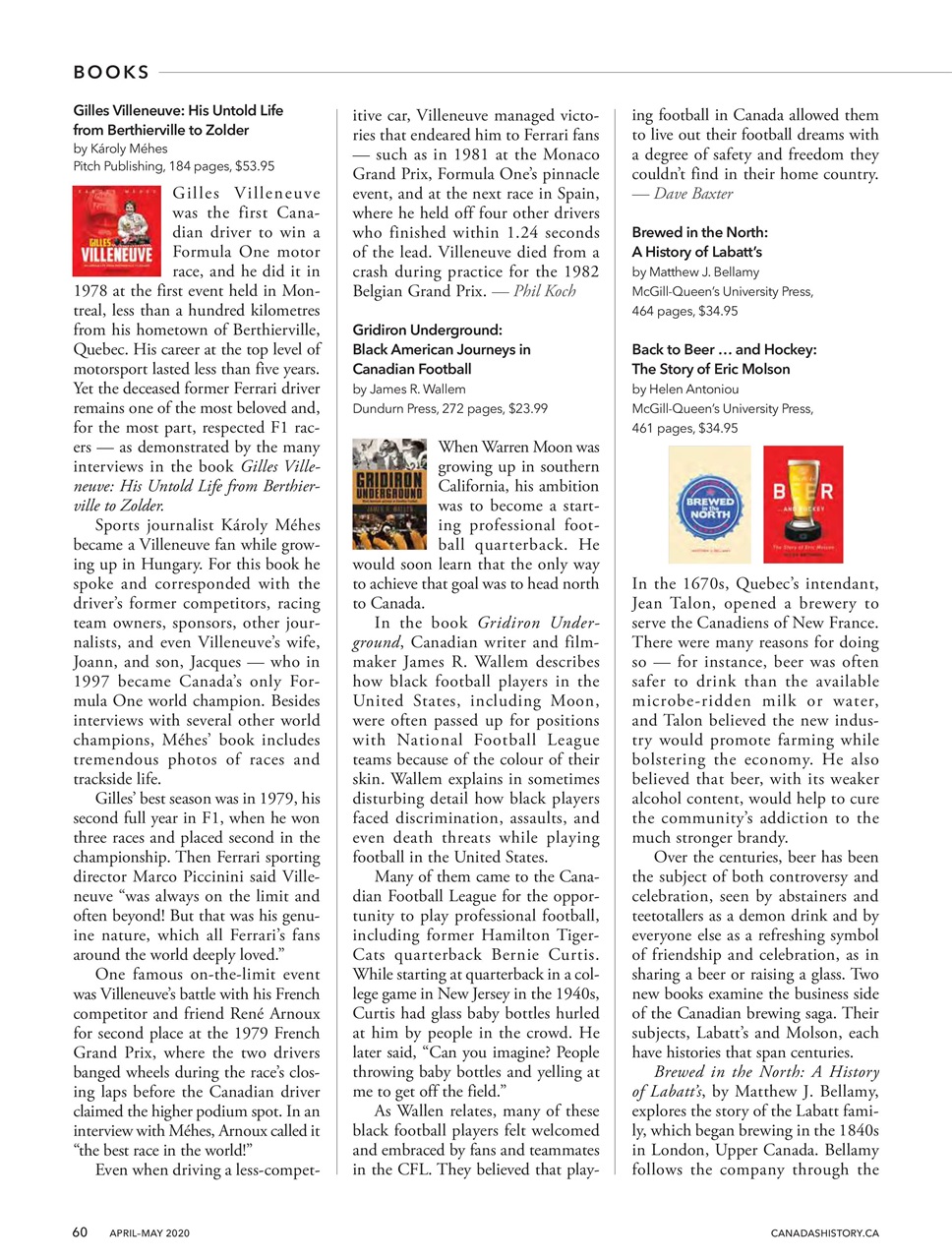 Canada's History Preview Pages