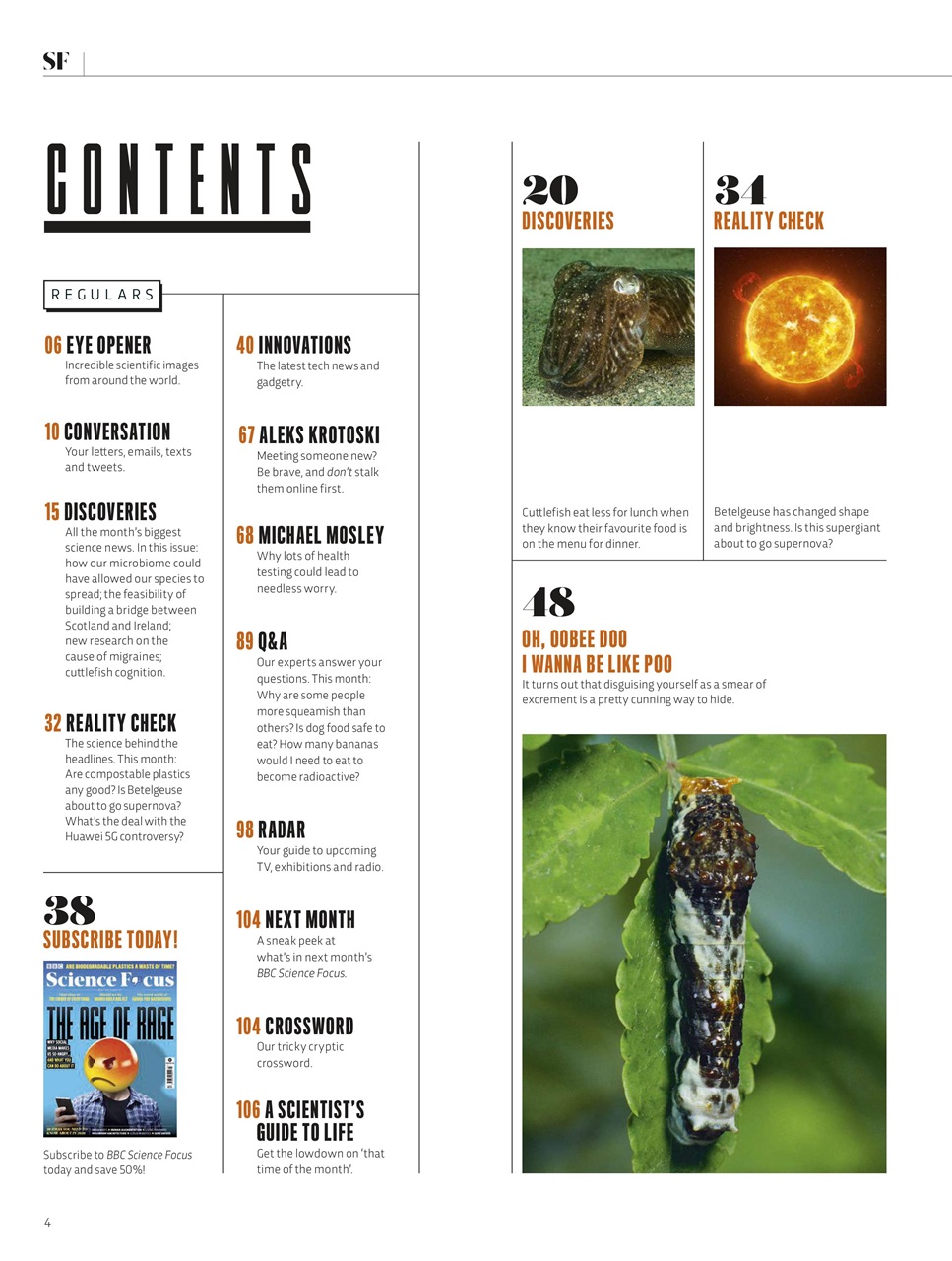 BBC Science Focus Magazine Preview Pages