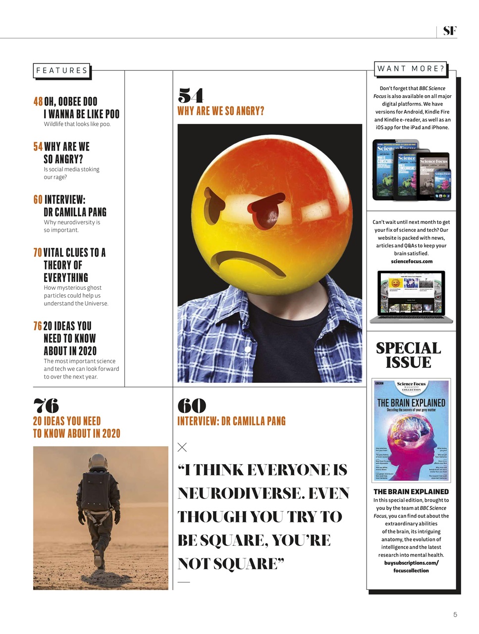 BBC Science Focus Magazine Preview Pages