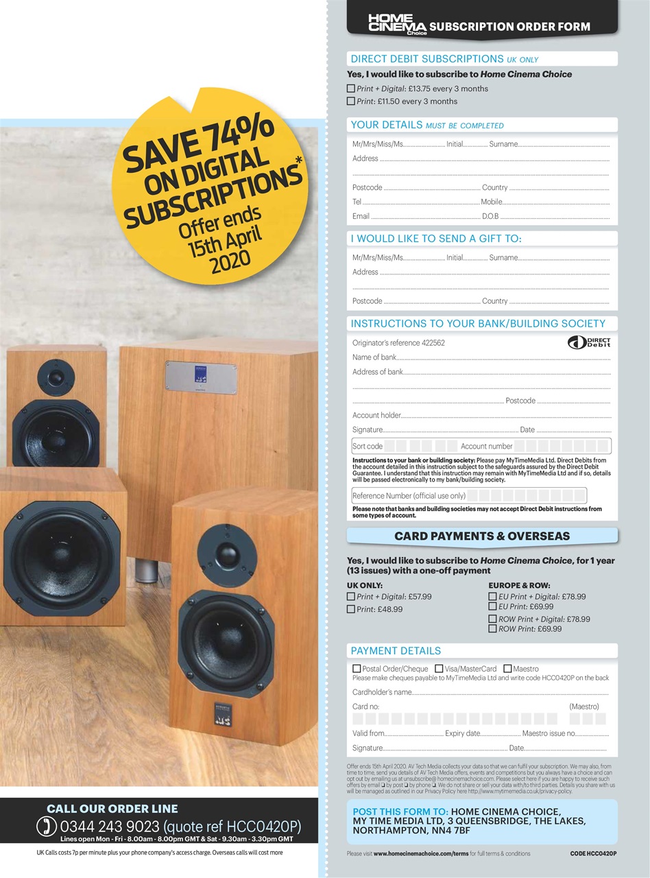 Home Cinema Choice Preview Pages