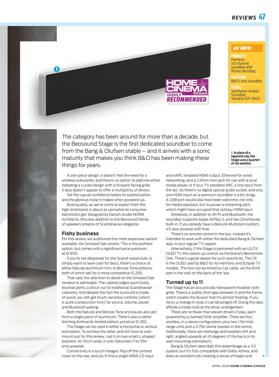 Home Cinema Choice Preview Pages