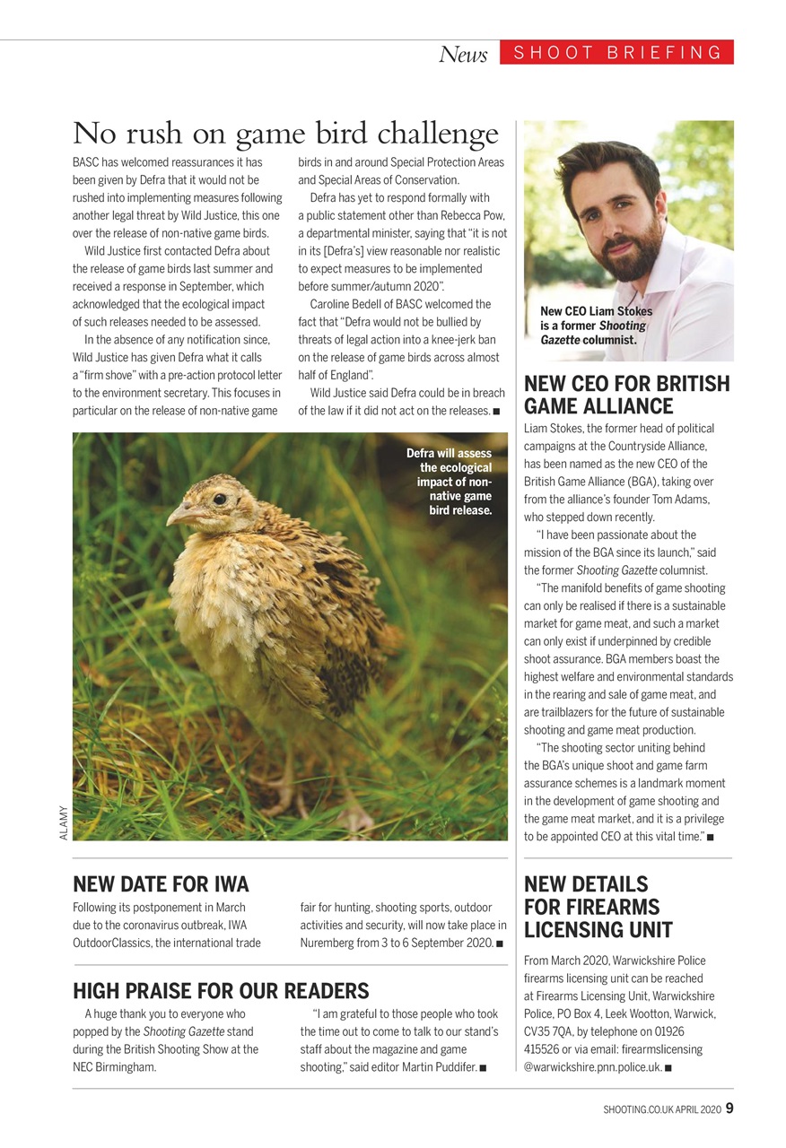 Shooting Gazette Preview Pages