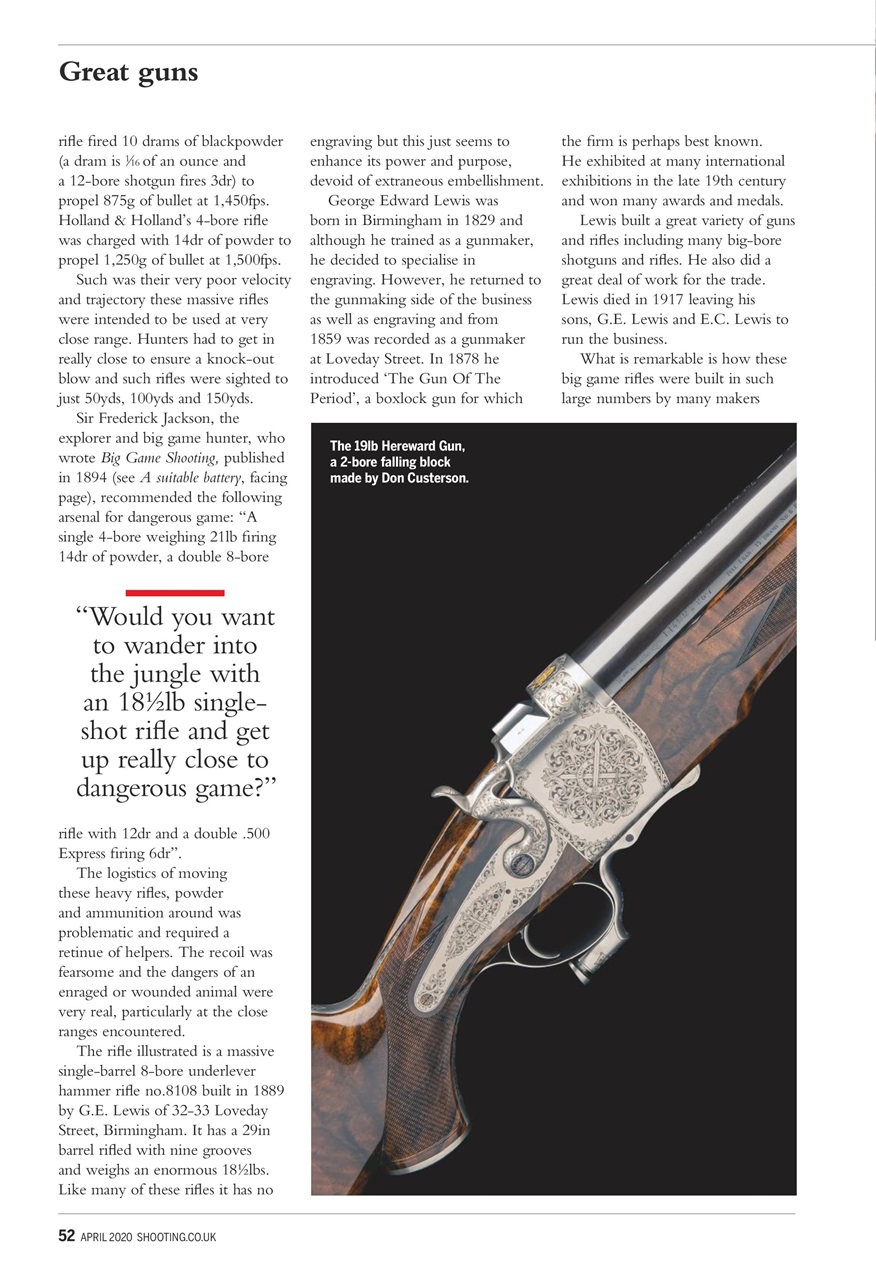 Shooting Gazette Preview Pages