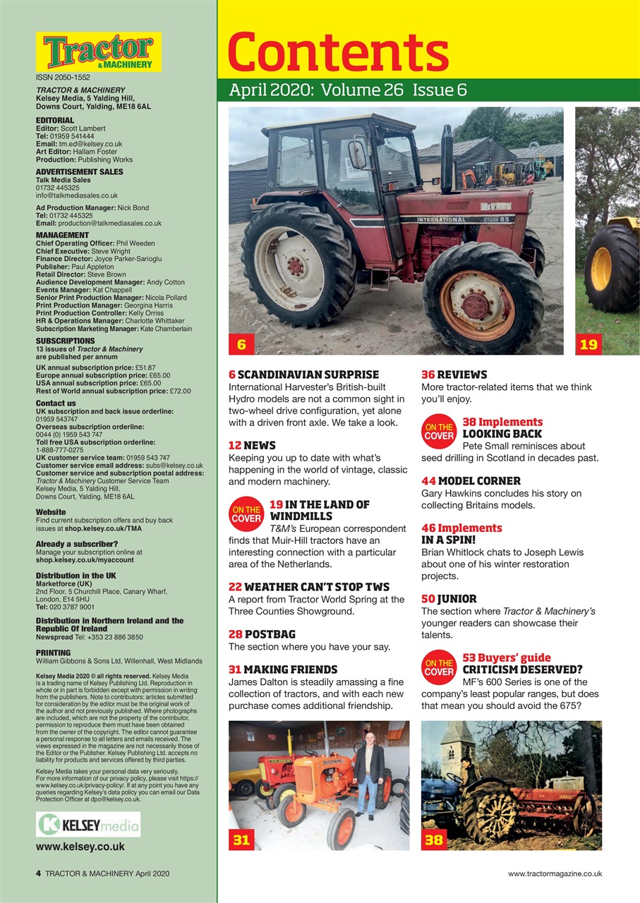 Tractor & Machinery Preview Pages