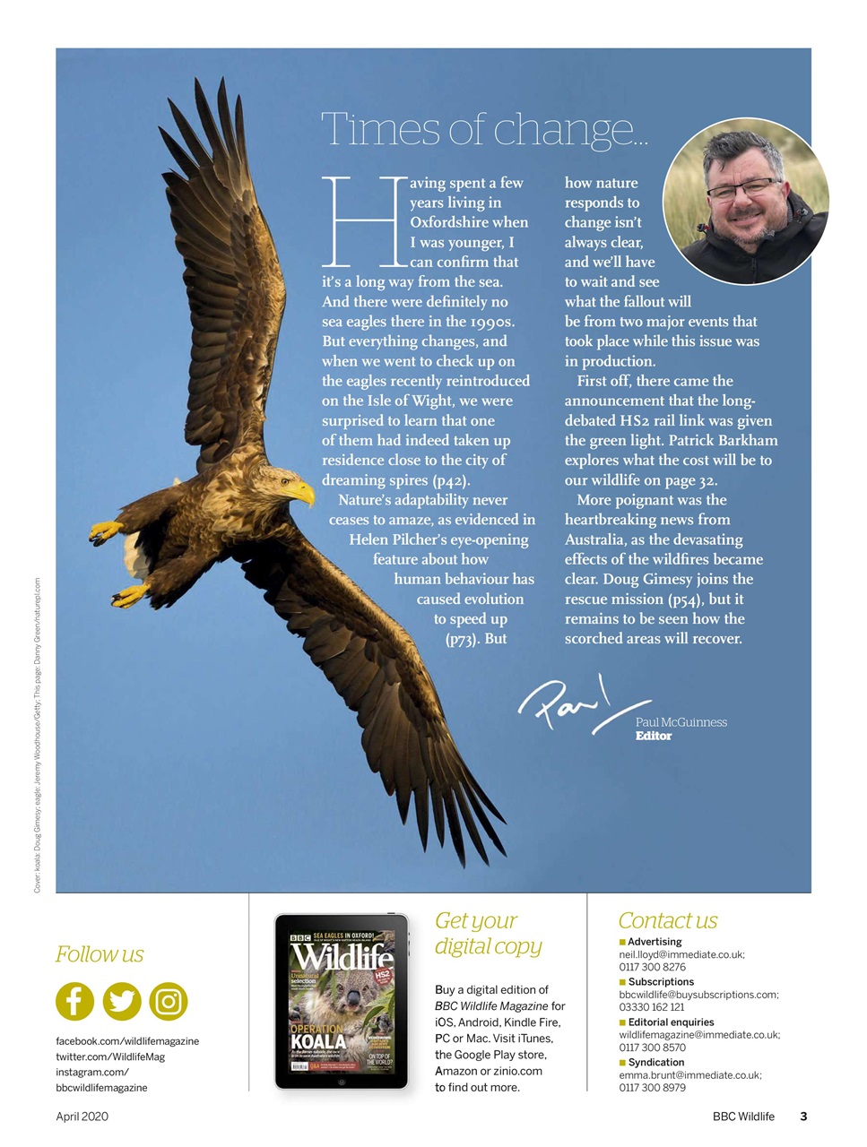 BBC Wildlife Magazine Preview Pages