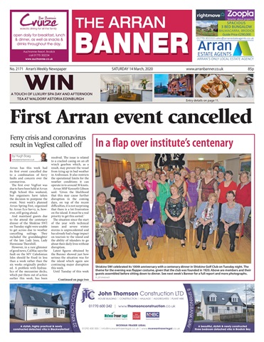 Arran Banner issue 14/03/2020