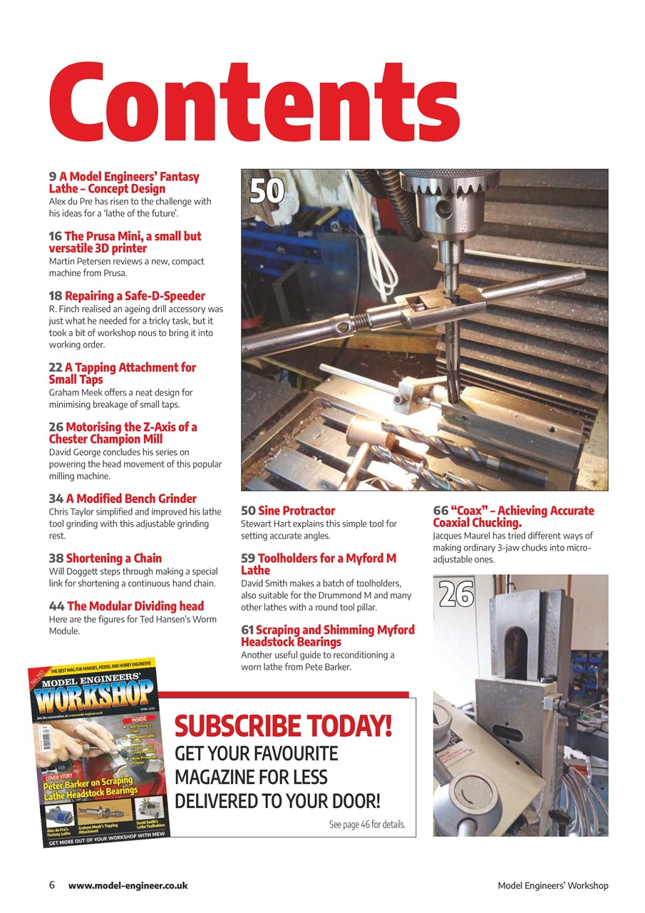 Model Engineer & Workshop Magazine Preview Pages