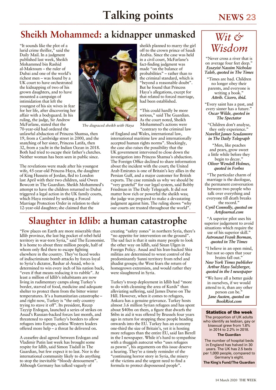 The Week Preview Pages