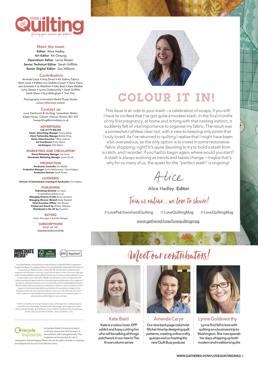 Love Patchwork & Quilting Preview Pages