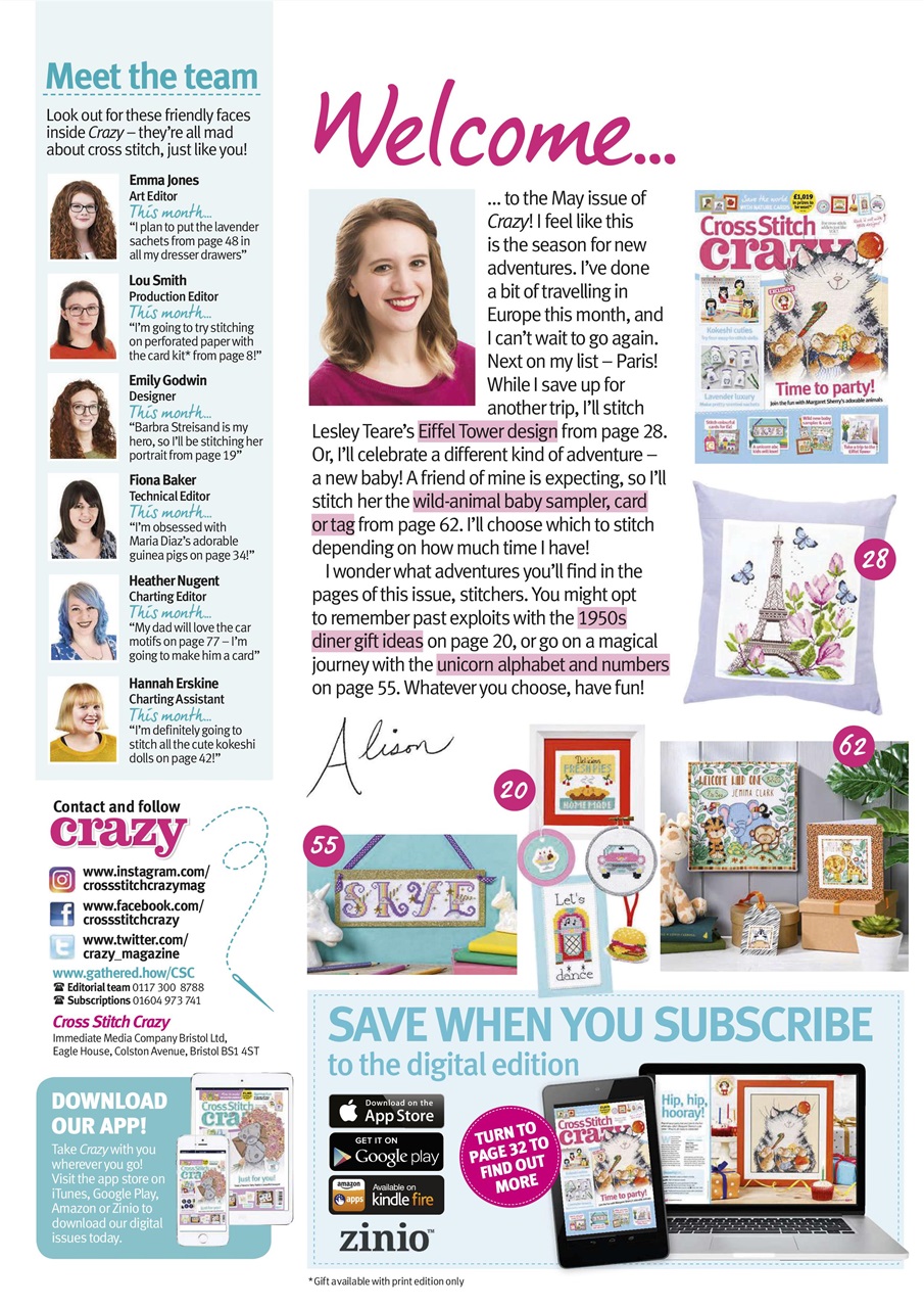 Cross Stitch Crazy Preview Pages