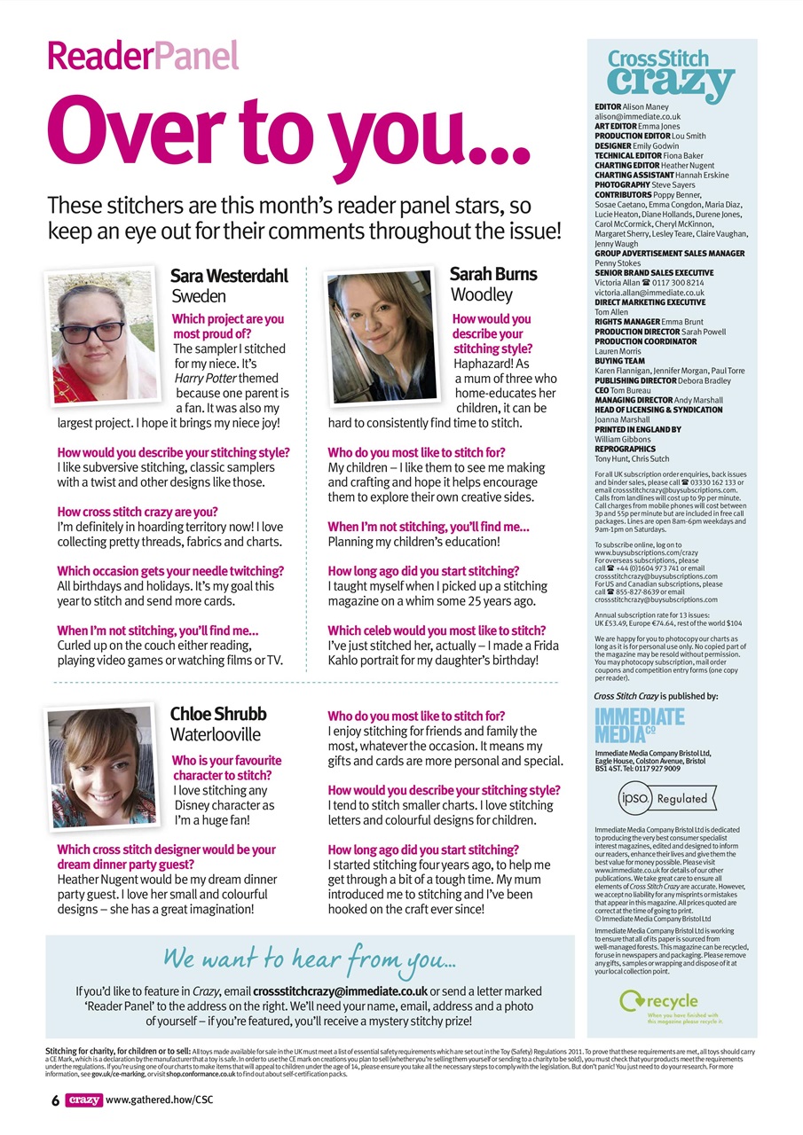 Cross Stitch Crazy Preview Pages