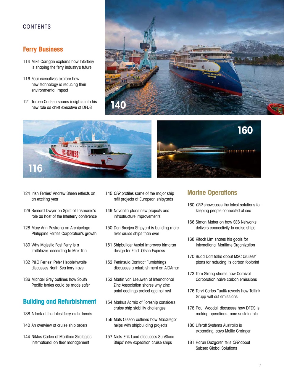 Cruise & Ferry Preview Pages