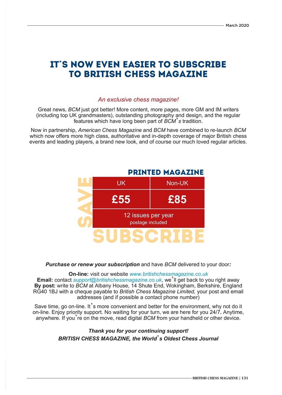British Chess Magazine Preview Pages
