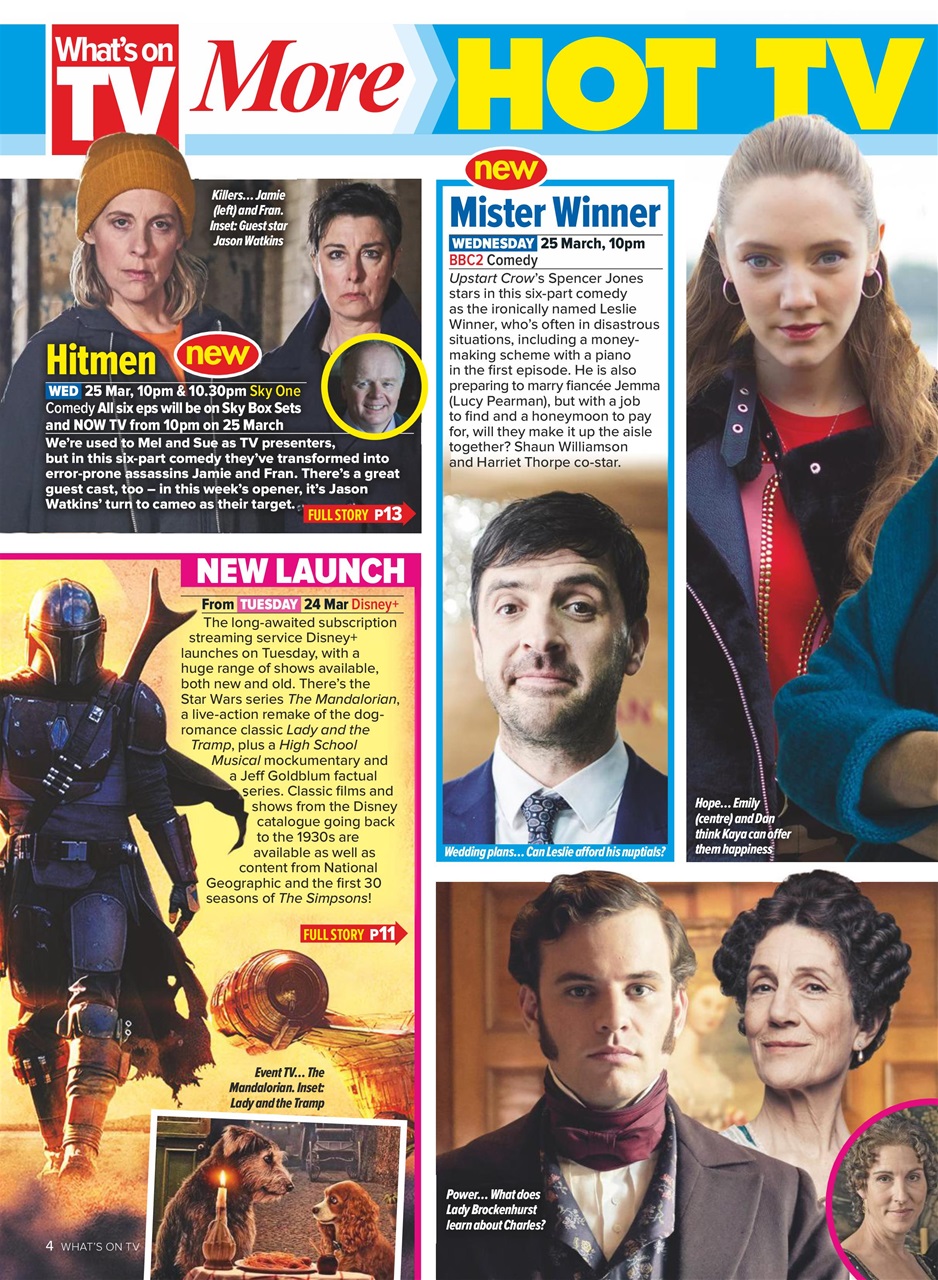 What's on TV Preview Pages