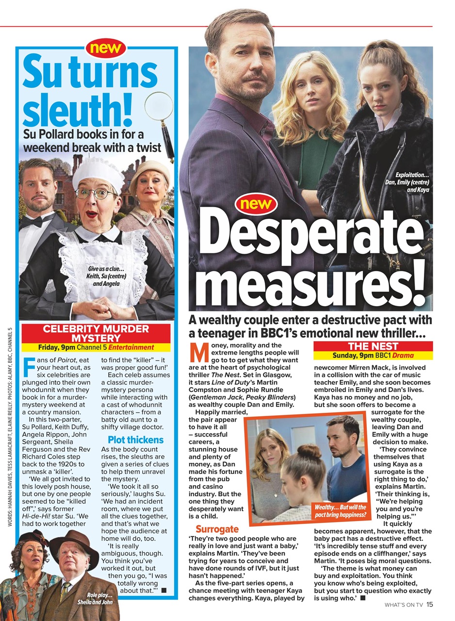 What's on TV Preview Pages