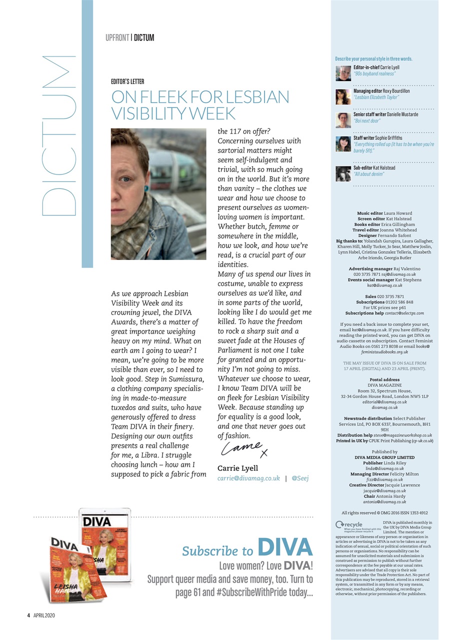 DIVA Magazine Preview Pages