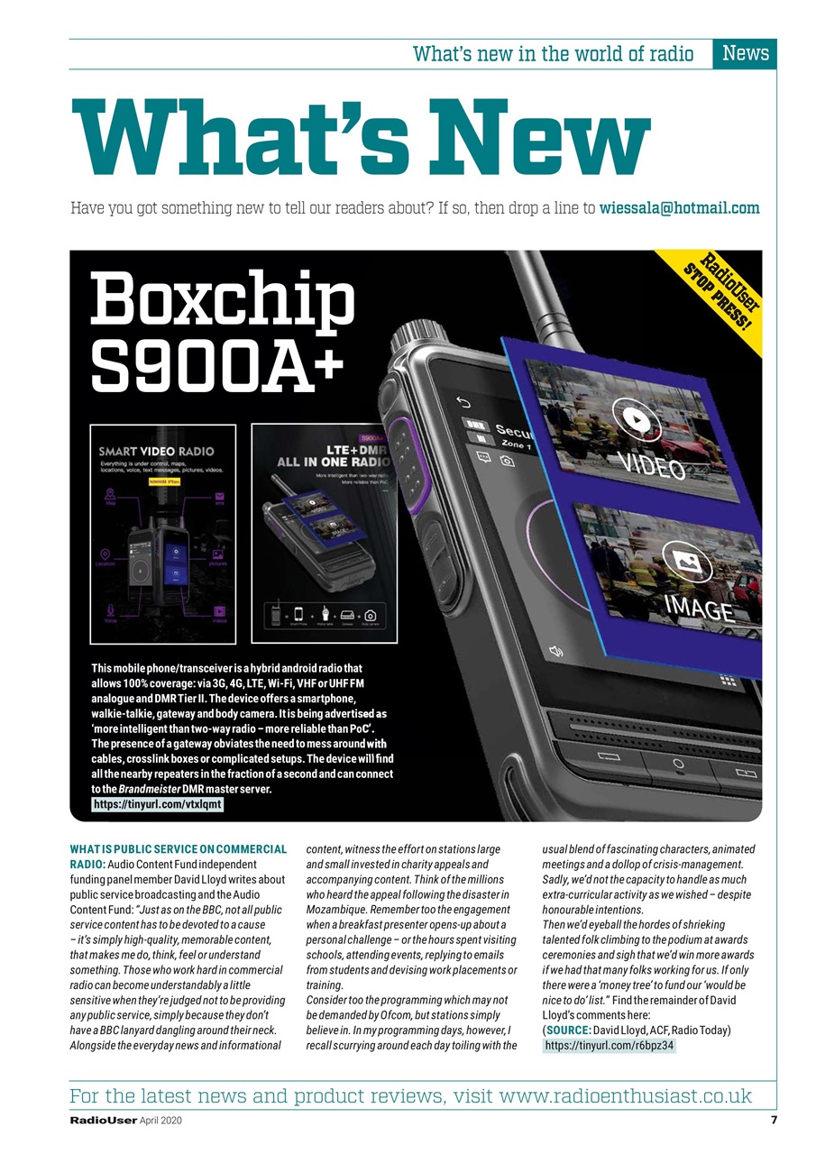 Radio User Preview Pages