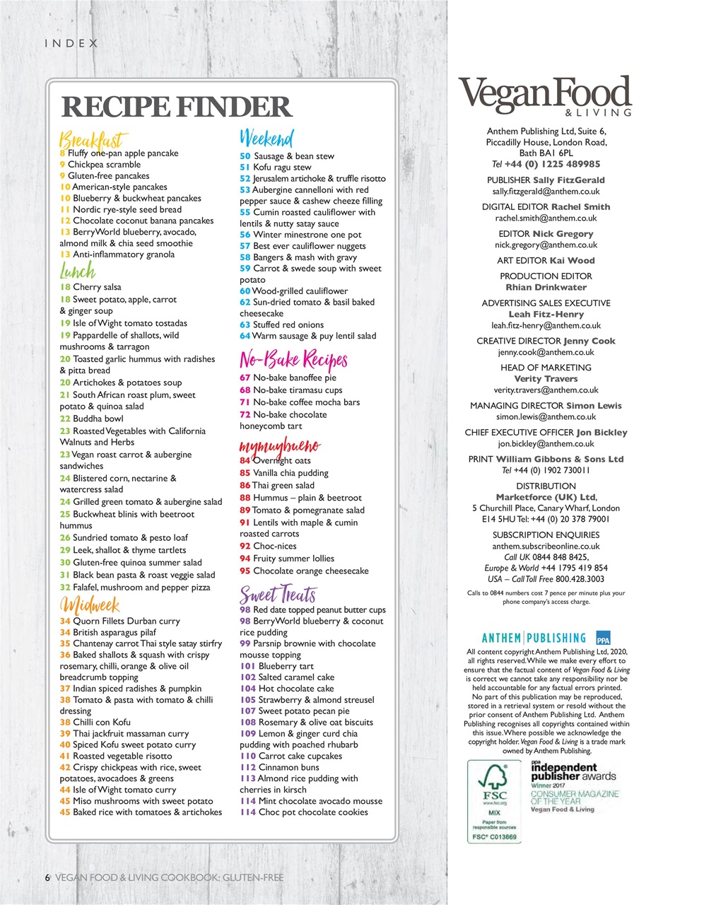 Vegan Cookbook Preview Pages