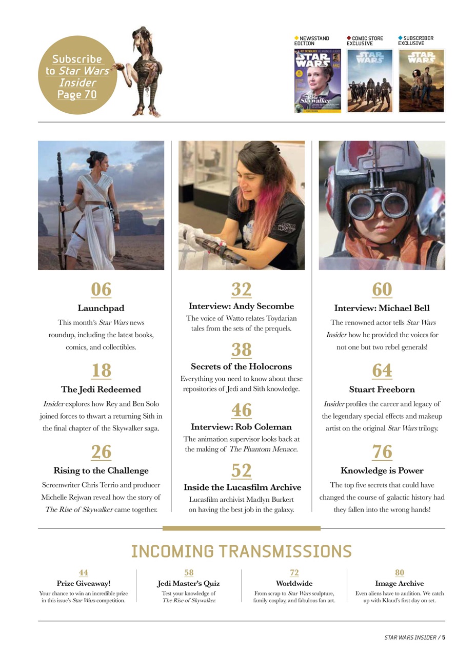 Star Wars Insider Preview Pages