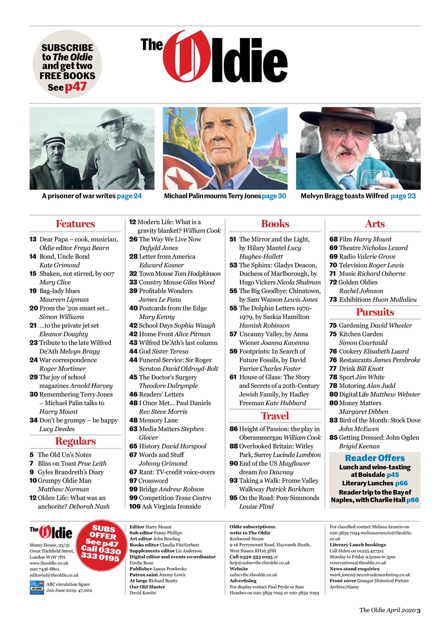 The Oldie Preview Pages