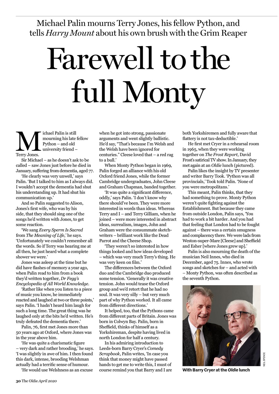 The Oldie Preview Pages