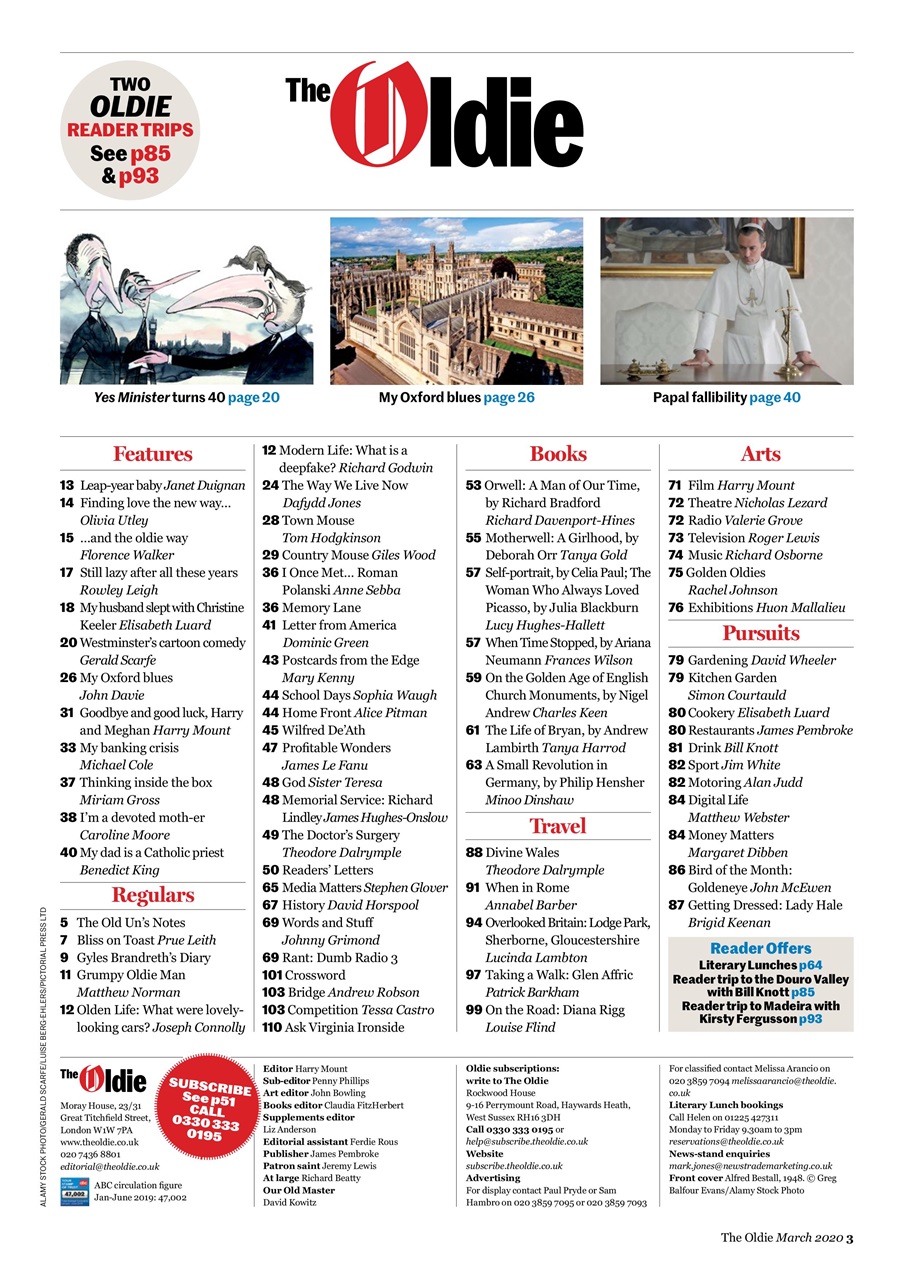 The Oldie Preview Pages