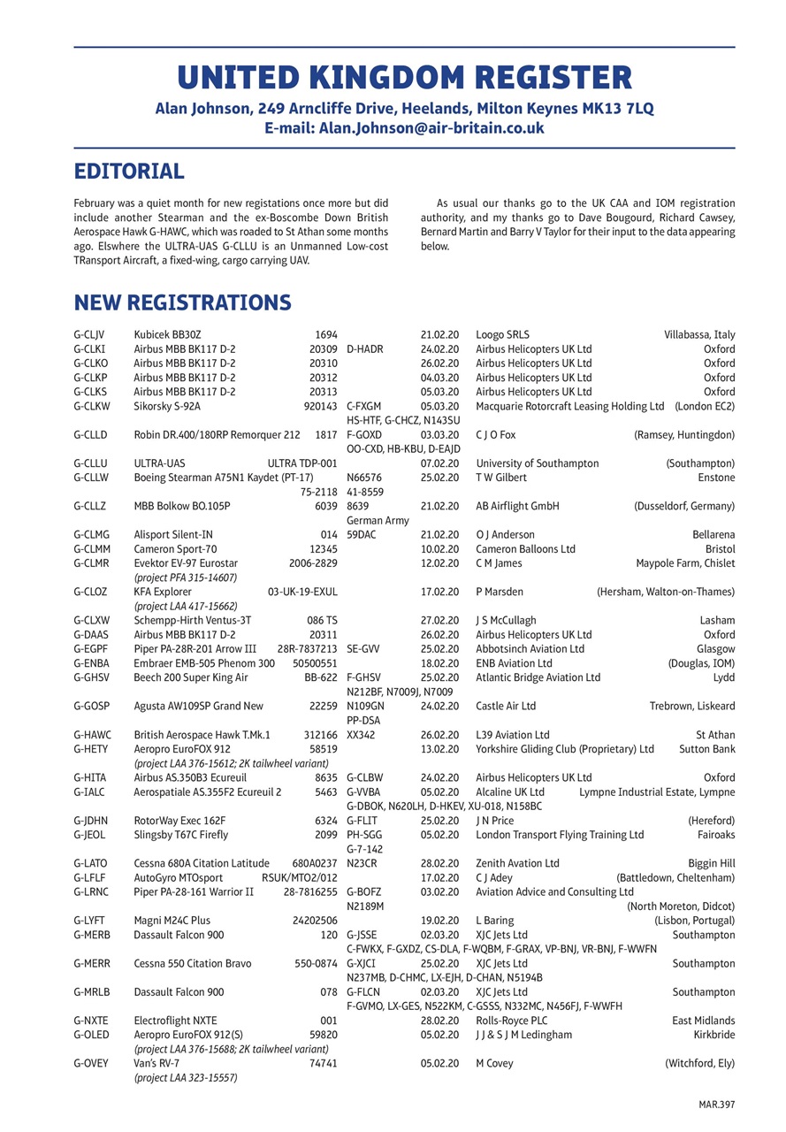 Air Britain News Preview Pages