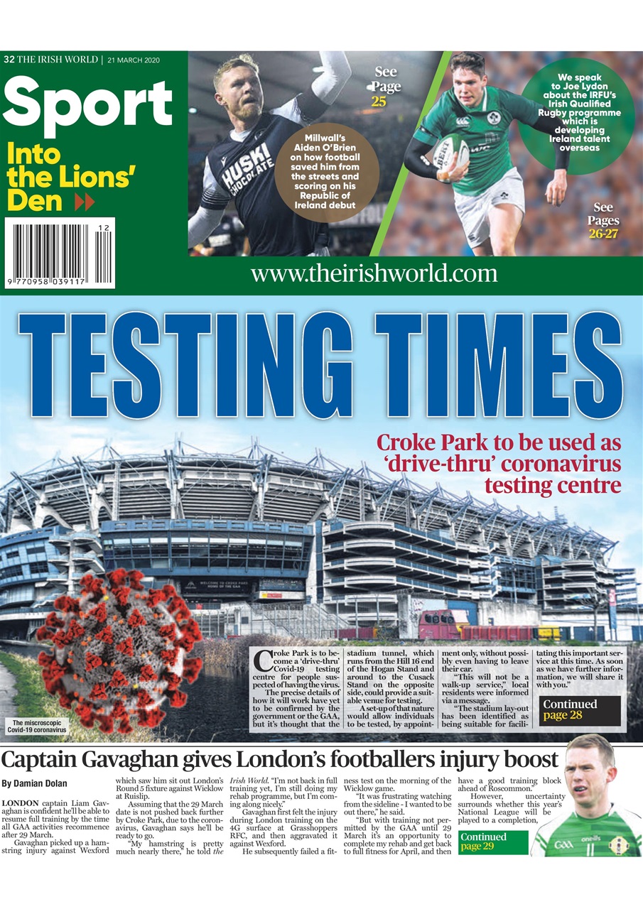 Irish World Preview Pages