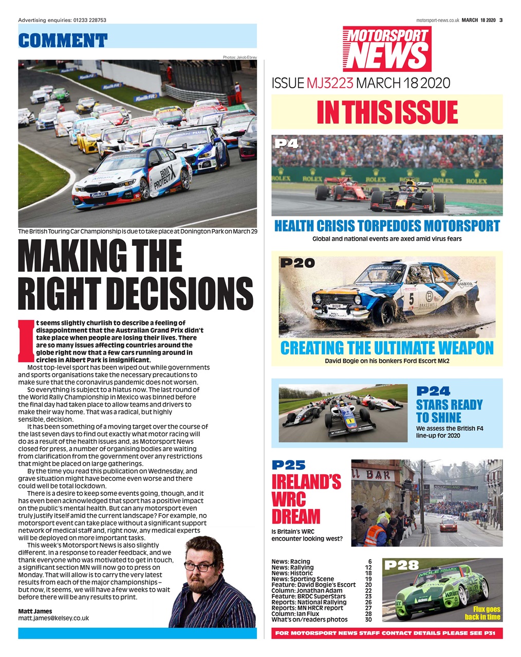 Motorsport News Preview Pages