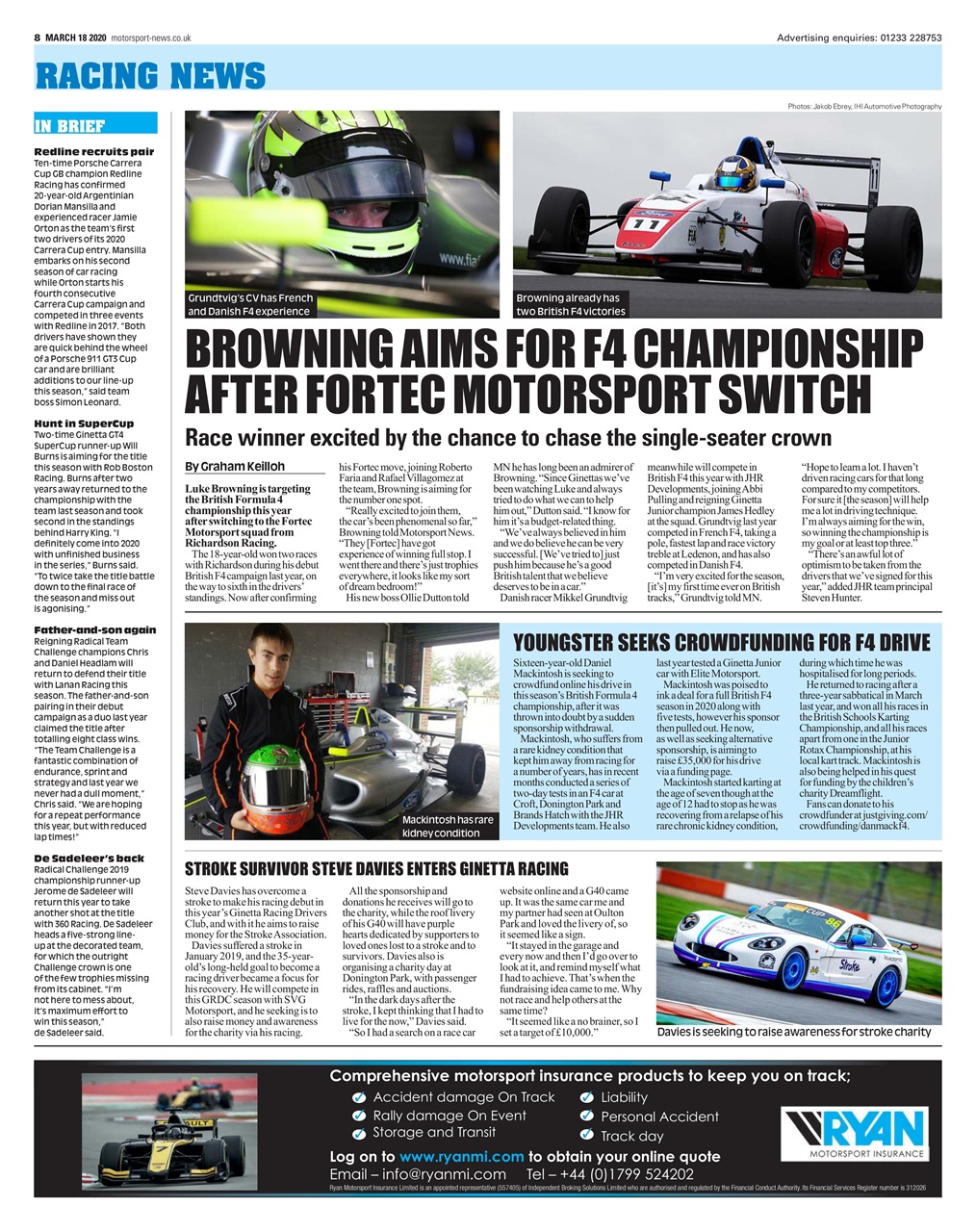 Motorsport News Preview Pages