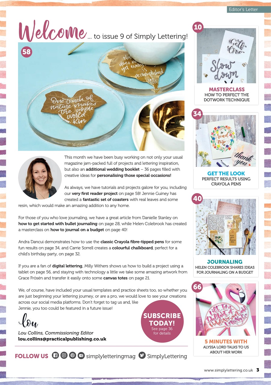 Simply Lettering Preview Pages