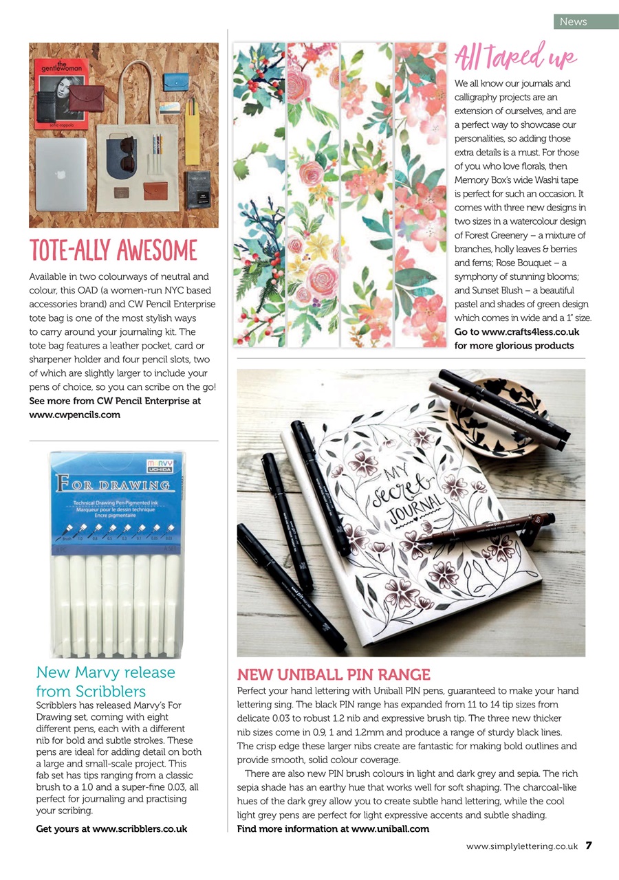 Simply Lettering Preview Pages