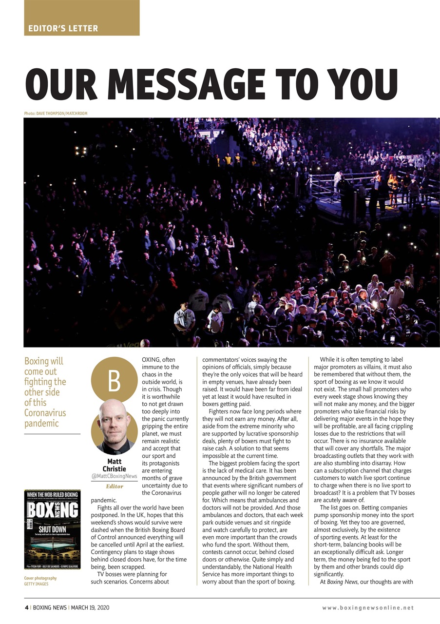 Boxing News Preview Pages