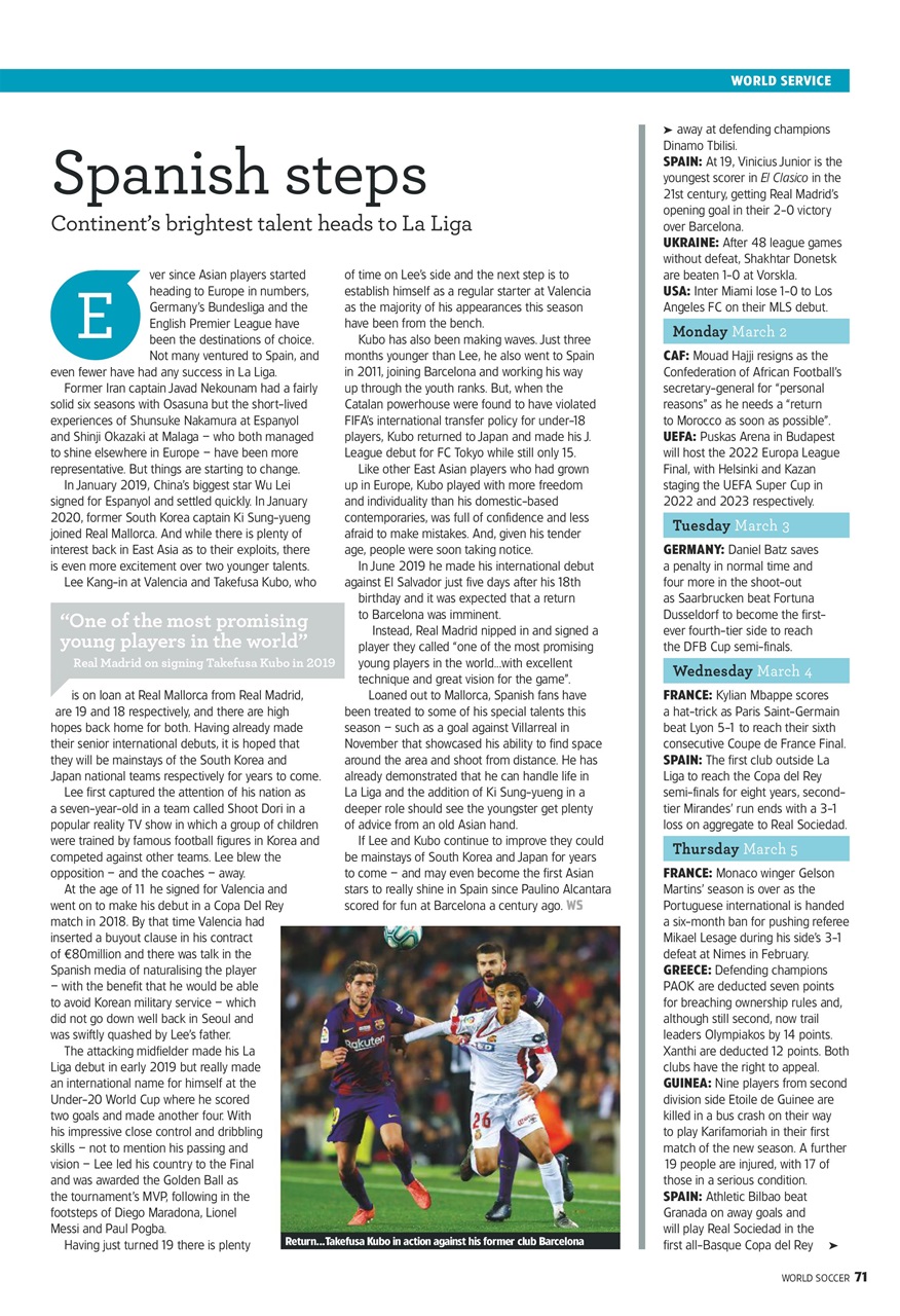 World Soccer Preview Pages