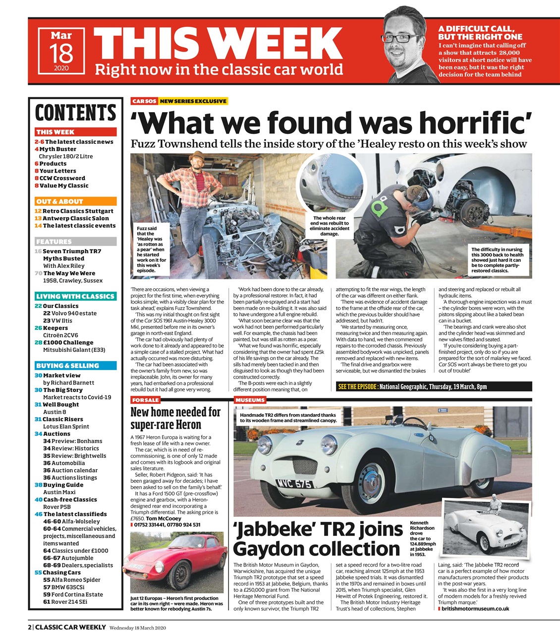 Classic Car Weekly Preview Pages