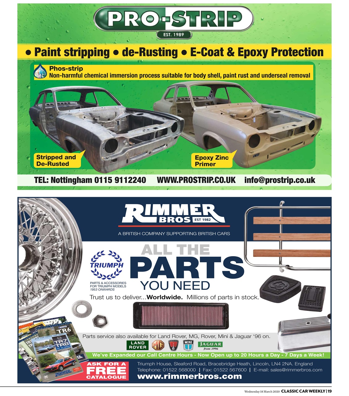 Classic Car Weekly Preview Pages
