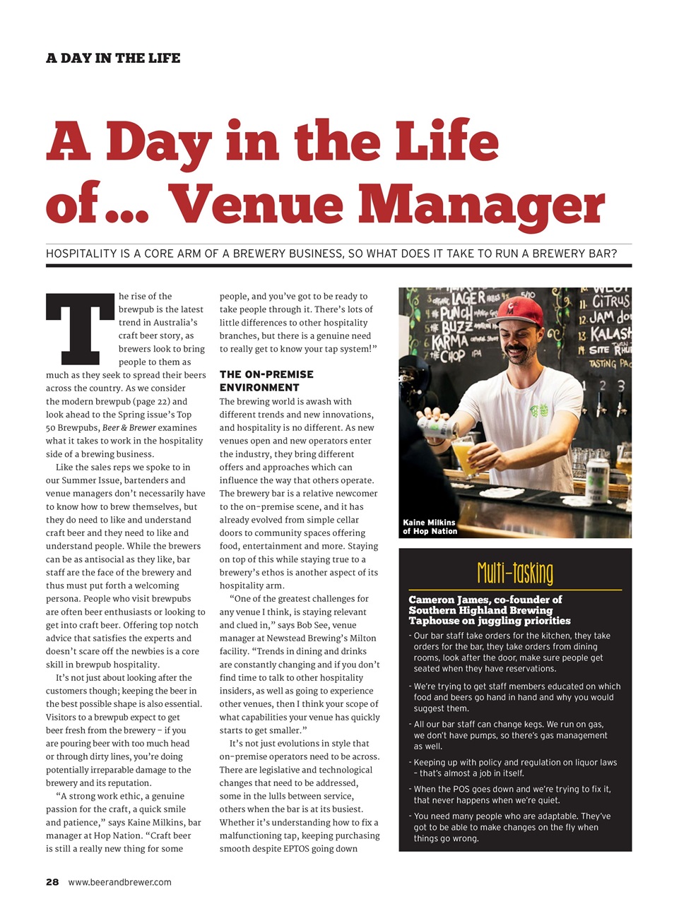 Beer and Brewer Preview Pages