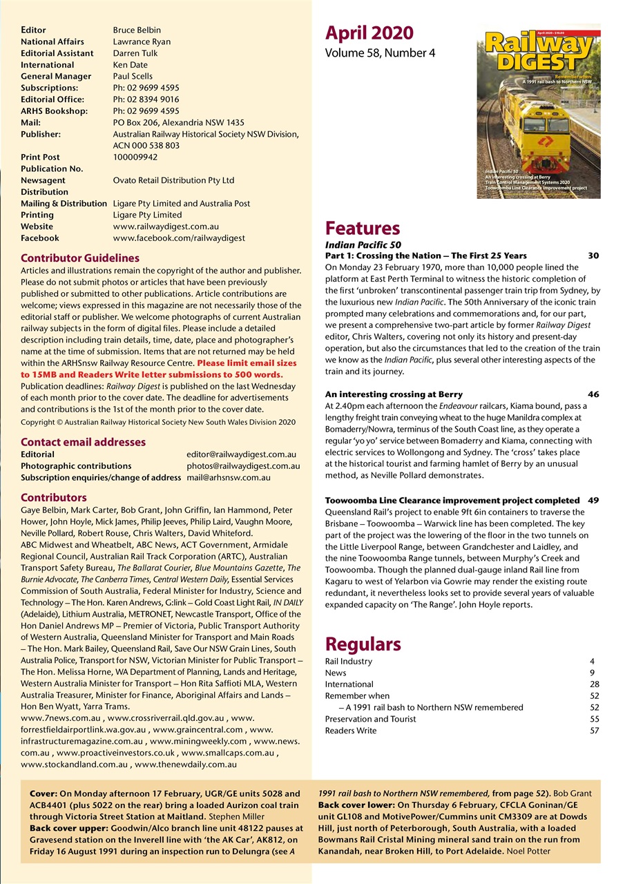 Railway Digest Preview Pages