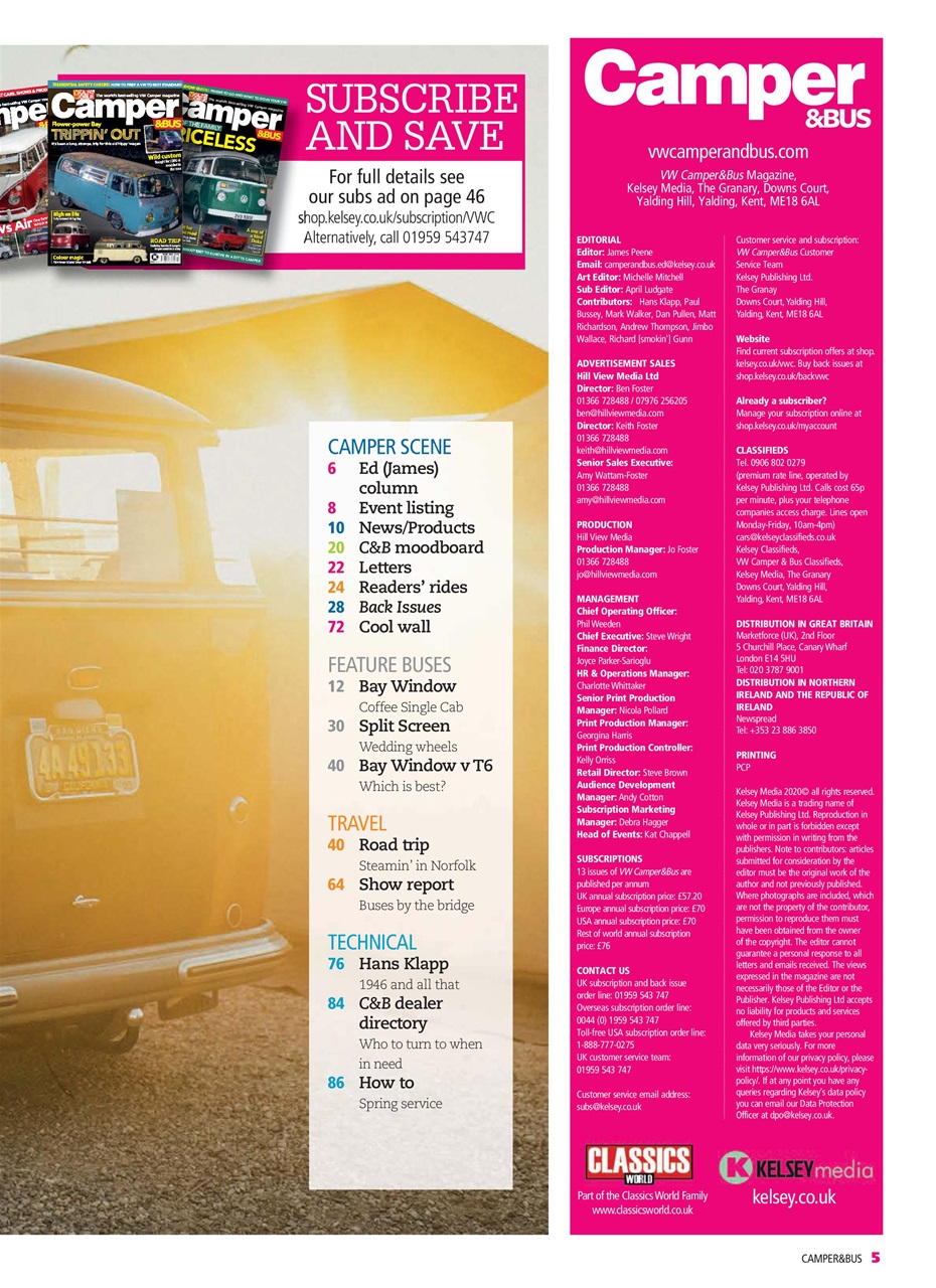 VW Camper Preview Pages