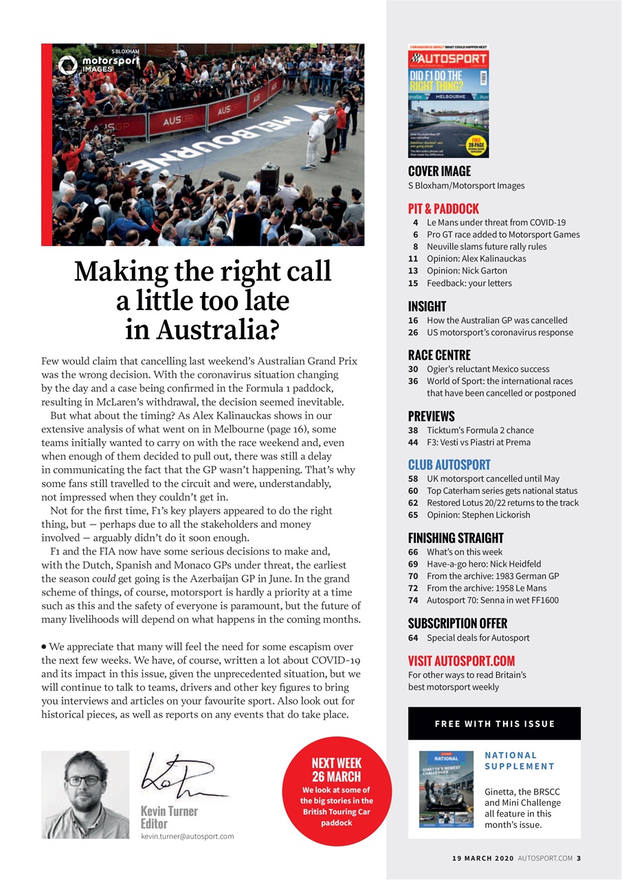 Autosport Preview Pages